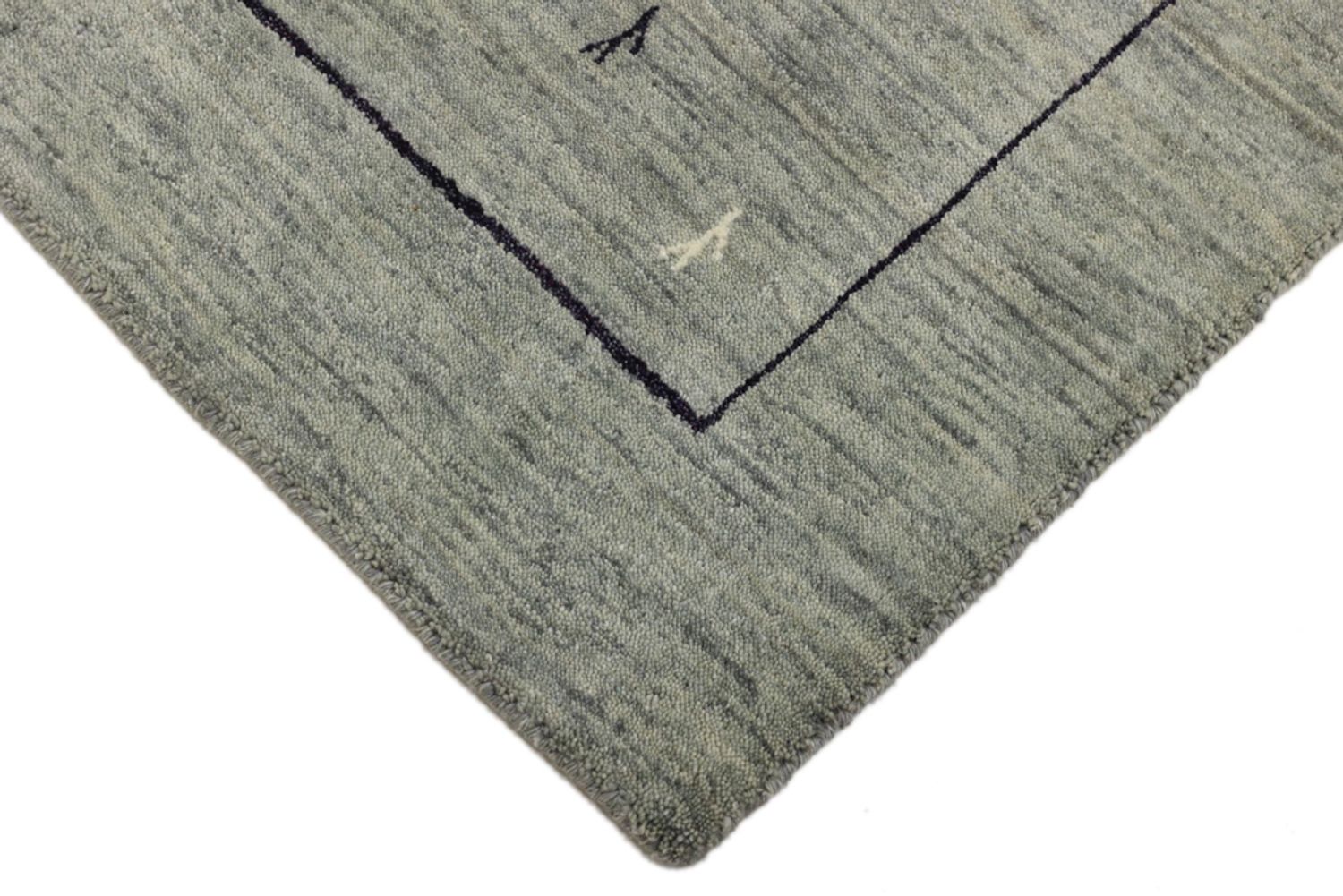 Alfombra de pasillo Alfombra Gabbeh - Loribaft Softy - 202 x 82 cm - gris