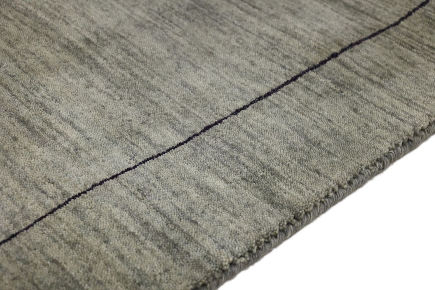 Alfombra de pasillo Alfombra Gabbeh - Loribaft Softy - 202 x 82 cm - gris