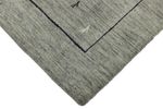 Alfombra de pasillo Alfombra Gabbeh - Loribaft Softy - 202 x 82 cm - gris