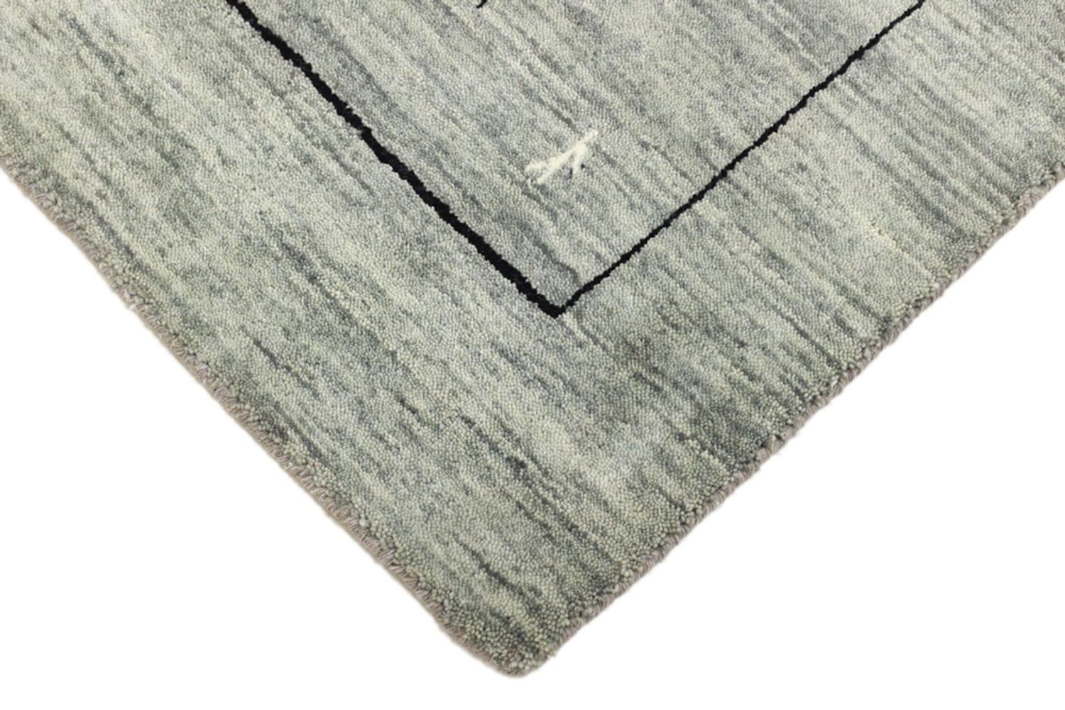 Alfombra de pasillo Alfombra Gabbeh - Loribaft Softy - 203 x 83 cm - gris