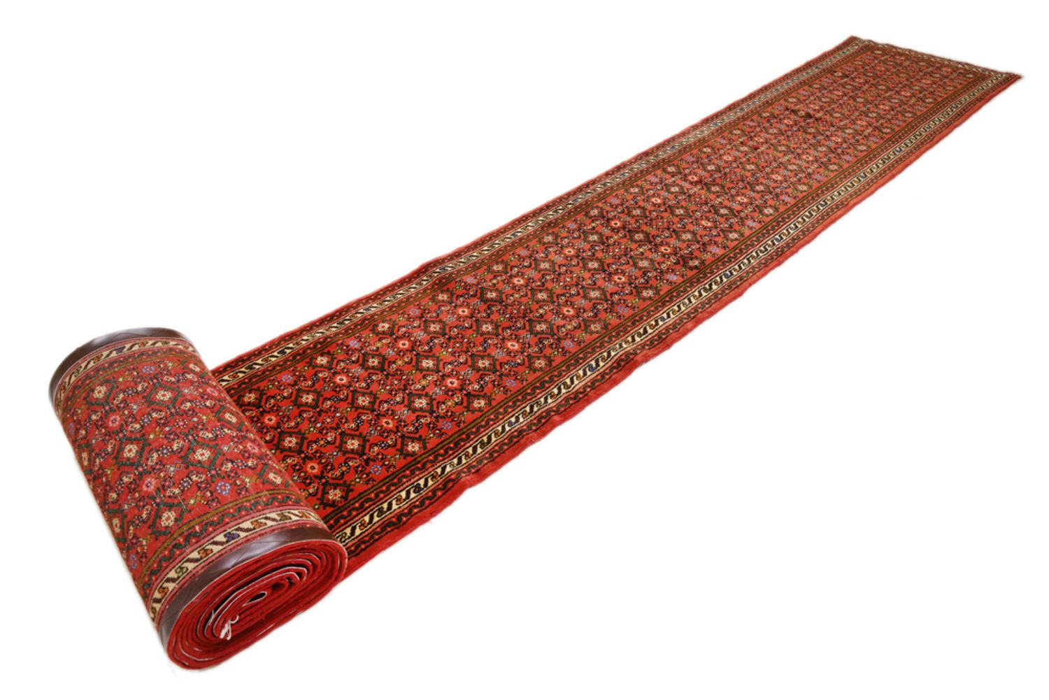 Alfombra de pasillo Alfombra persa - Nómada - 980 x 80 cm - óxido