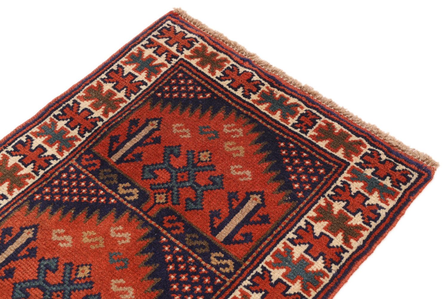 Alfombra de pasillo Alfombra persa - Nómada - 190 x 65 cm - rojo