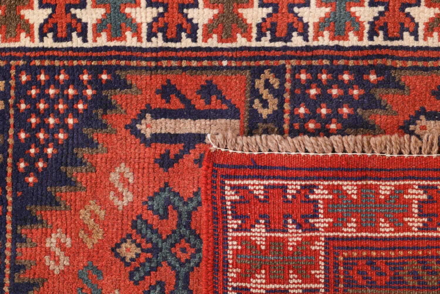 Alfombra de pasillo Alfombra persa - Nómada - 190 x 65 cm - rojo