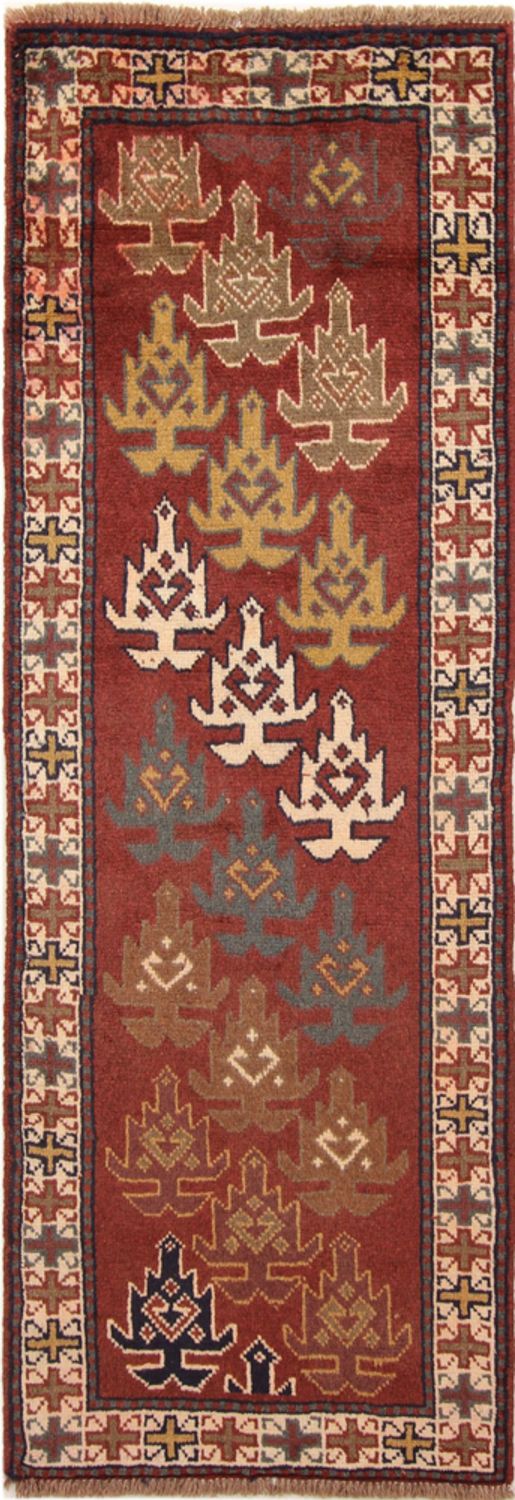 Alfombra de pasillo Alfombra persa - Nómada - 195 x 65 cm - rojo