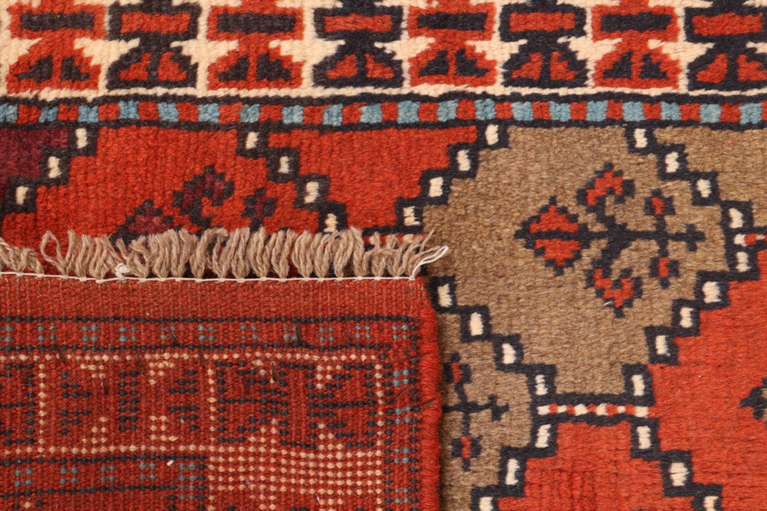 Alfombra de pasillo Alfombra persa - Nómada - 190 x 60 cm - rojo