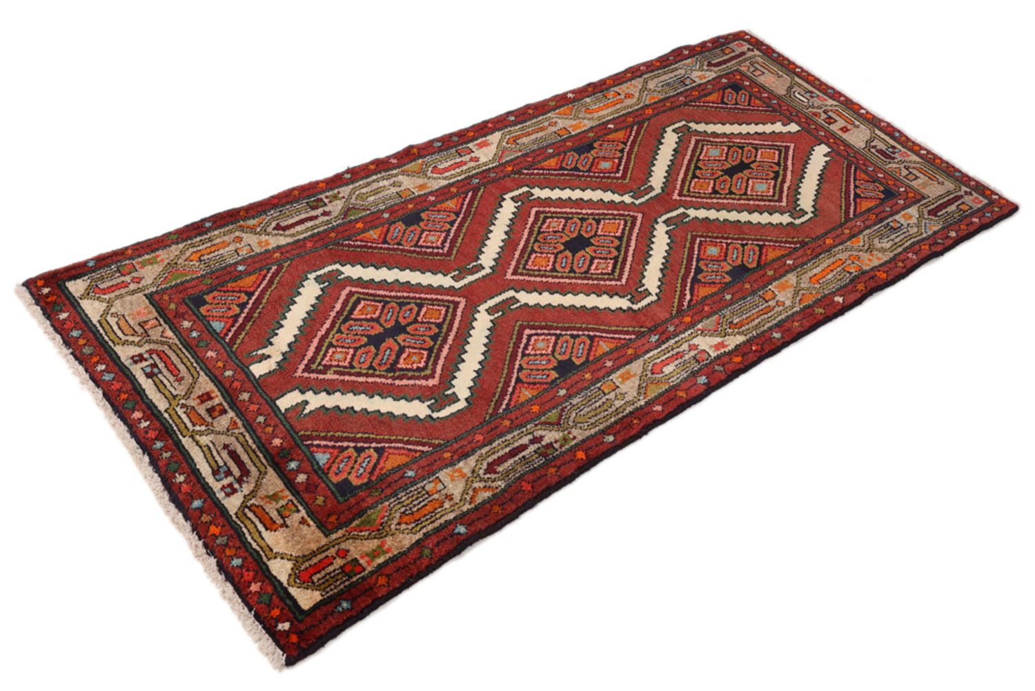 Alfombra de pasillo Alfombra persa - Nómada - 185 x 80 cm - óxido