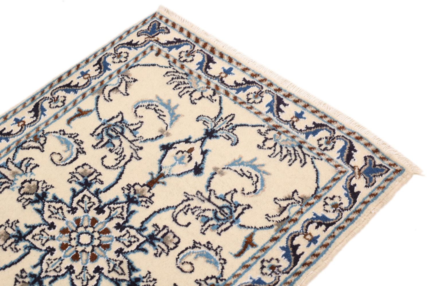 Alfombra persa - Nain - 90 x 60 cm - crema