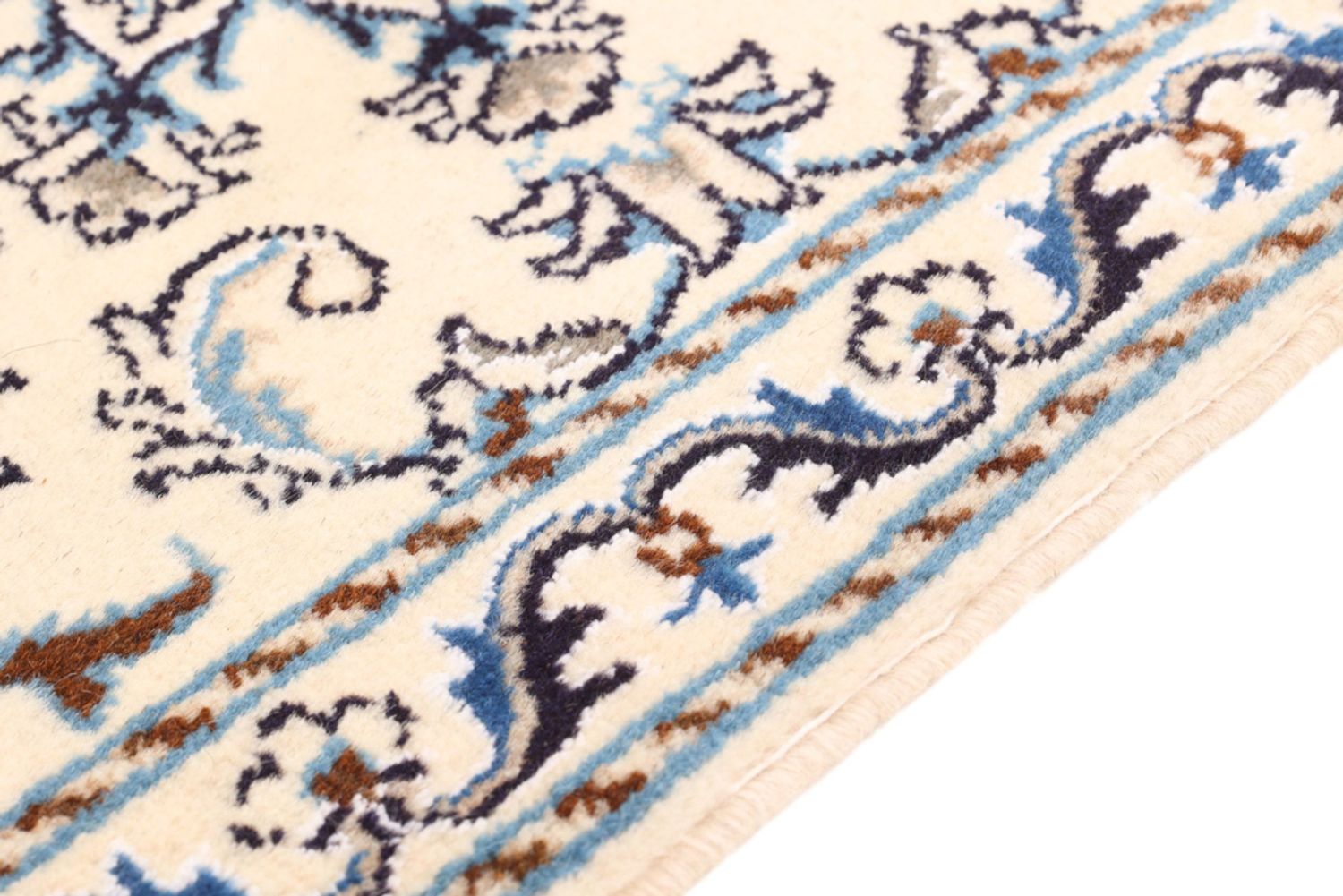 Alfombra persa - Nain - 90 x 60 cm - crema