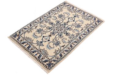 Alfombra persa - Nain - 90 x 60 cm - crema