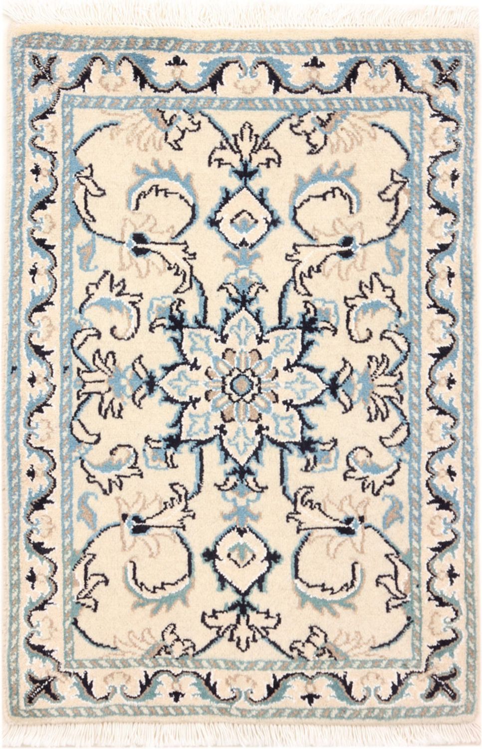 Perský koberec - Nain - 85 x 55 cm - krémová