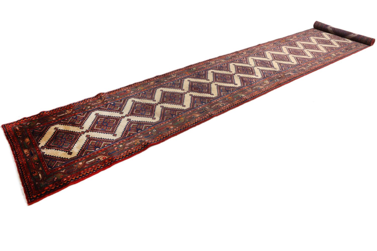 Alfombra de pasillo Alfombra persa - Nómada - 545 x 90 cm - óxido