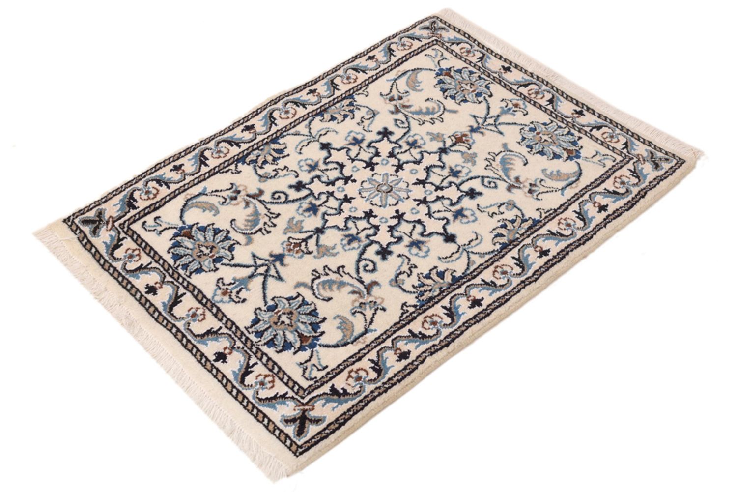Alfombra persa - Nain - 92 x 61 cm - crema