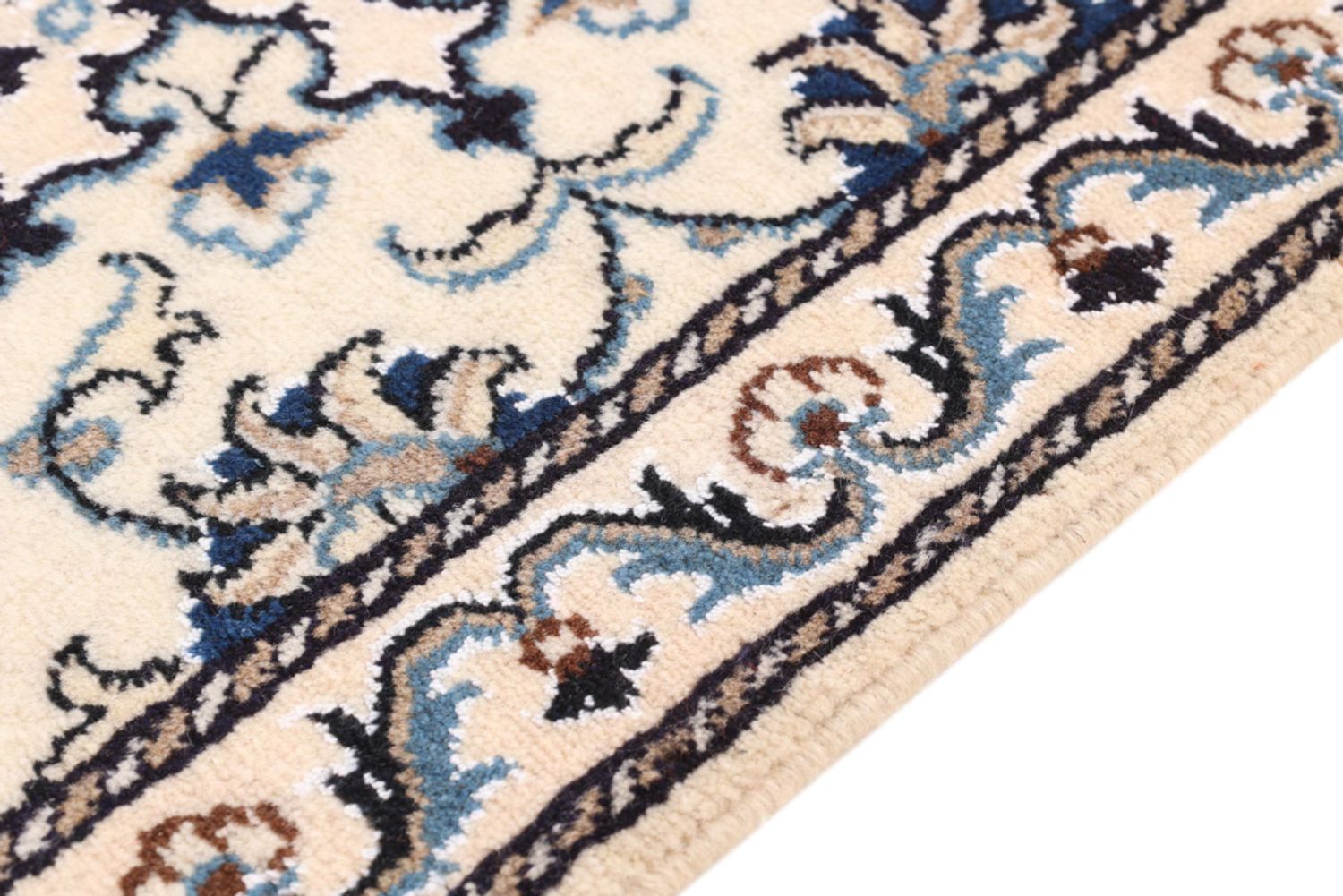 Alfombra persa - Nain - 92 x 61 cm - crema