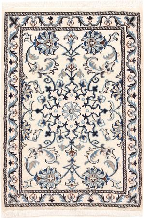 Alfombra persa - Nain - 92 x 61 cm - crema