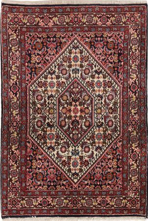 Perský koberec - Bijar - 102 x 70 cm - rezavá