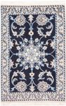 Alfombra persa - Nain - 90 x 60 cm - azul oscuro