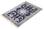 Alfombra persa - Nain - 90 x 60 cm - azul oscuro