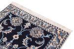 Alfombra persa - Nain - 90 x 60 cm - azul oscuro