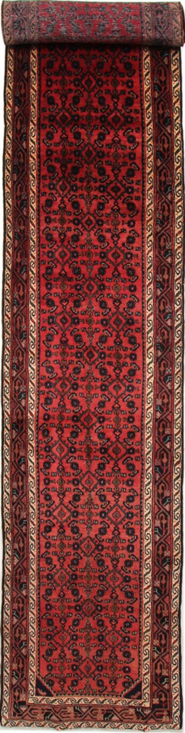 Alfombra de pasillo Alfombra persa - Nómada - 485 x 85 cm - rojo oscuro