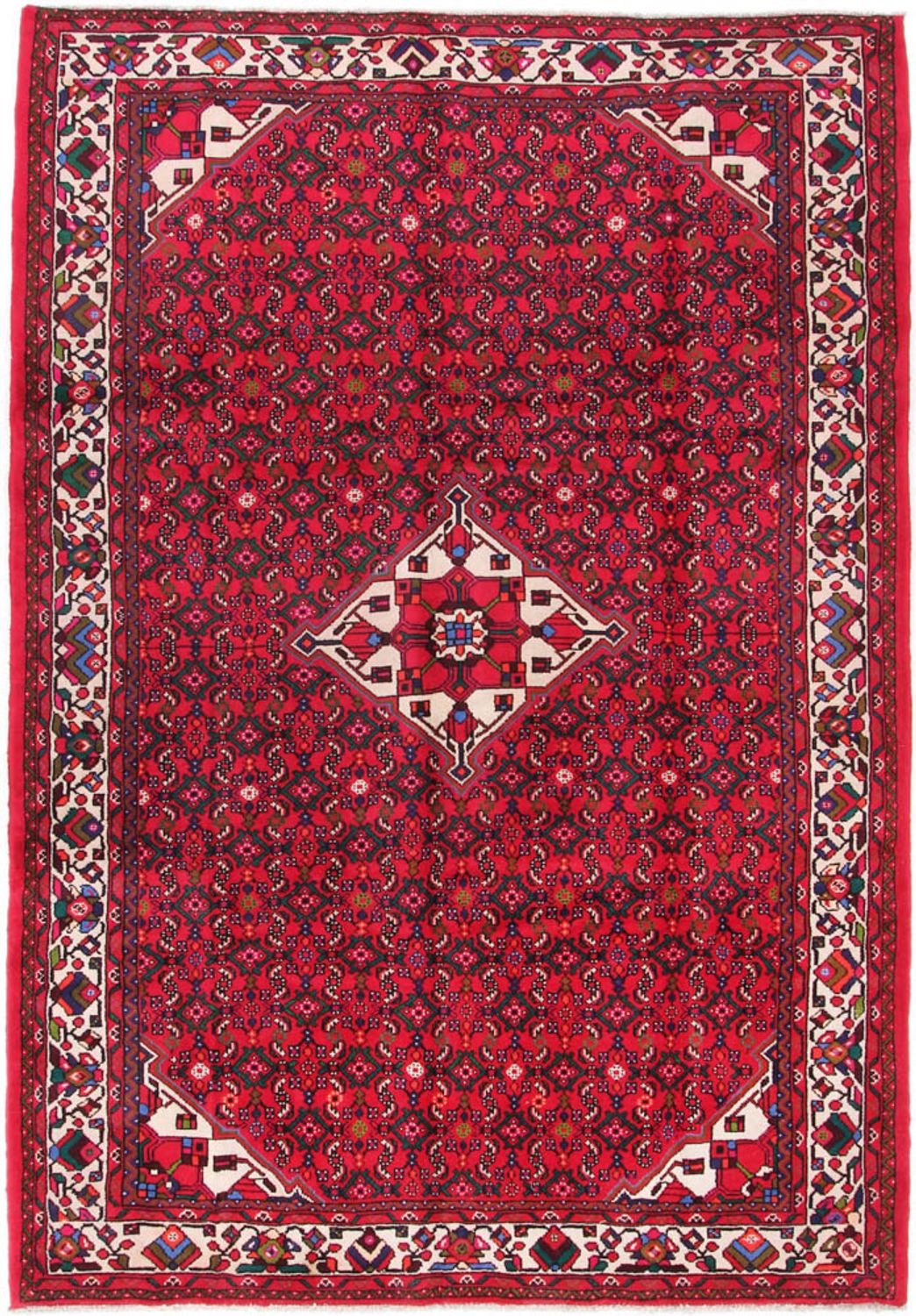 Alfombra persa - Nómada - 295 x 200 cm - rojo oscuro