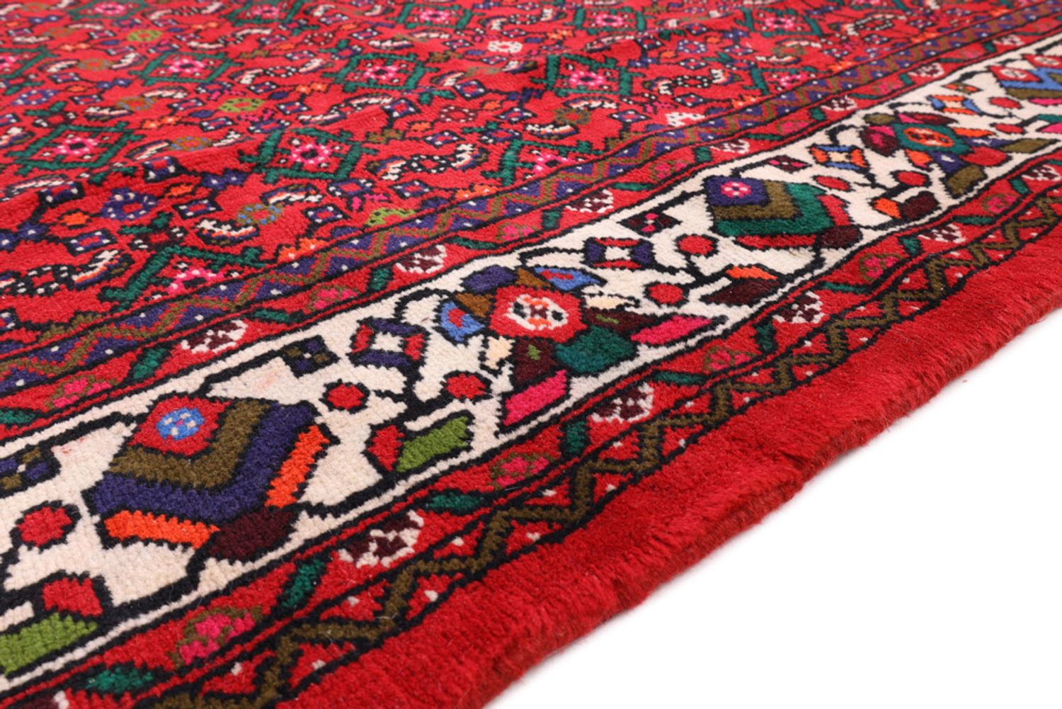 Alfombra persa - Nómada - 295 x 200 cm - rojo oscuro