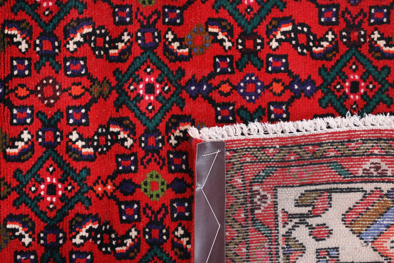 Alfombra persa - Nómada - 295 x 200 cm - rojo oscuro