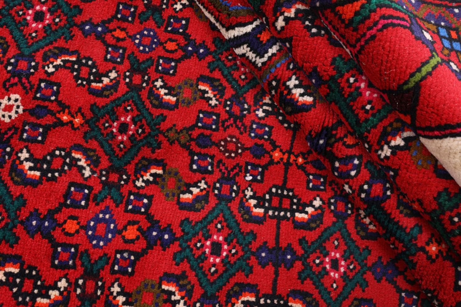 Alfombra persa - Nómada - 295 x 200 cm - rojo oscuro