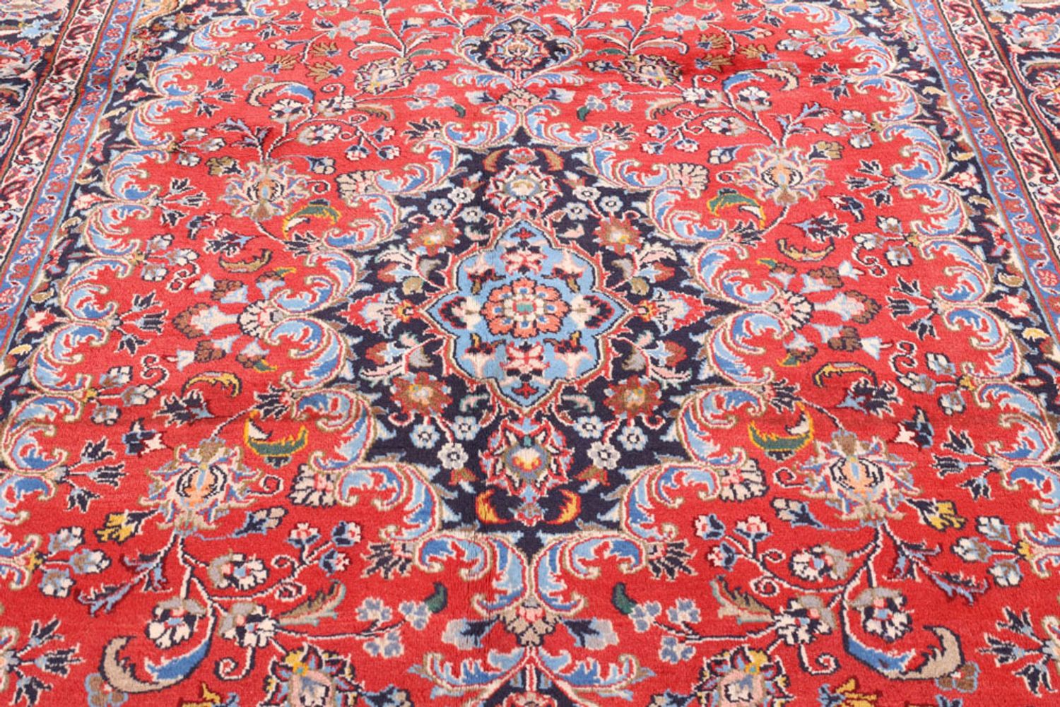 Alfombra persa - Keshan - 290 x 200 cm - rojo