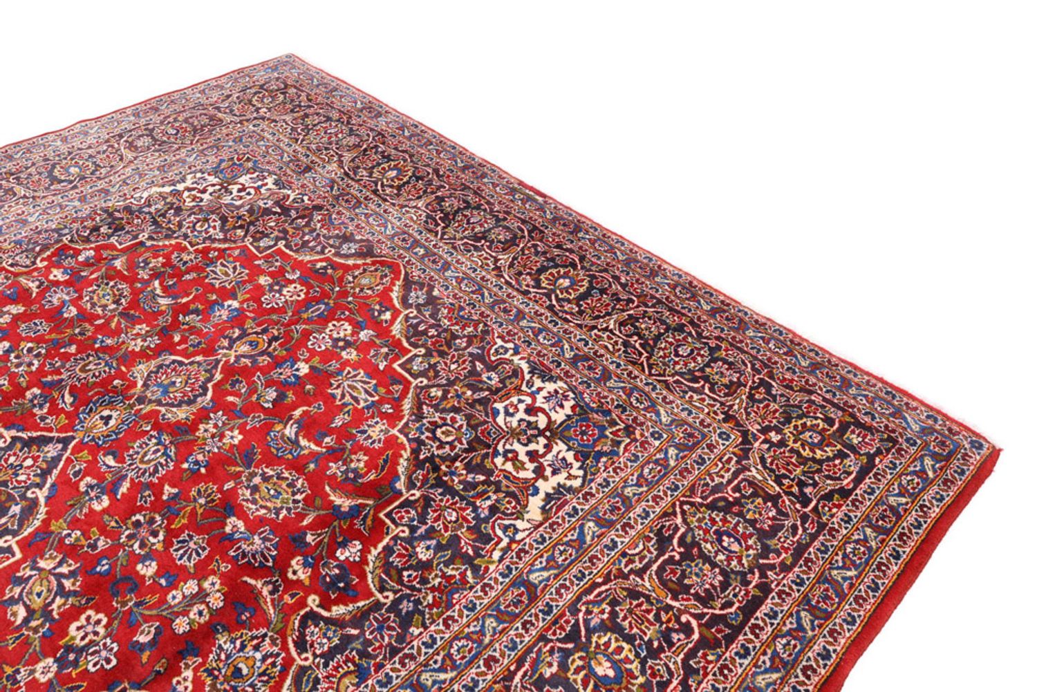 Alfombra persa - Keshan - 385 x 260 cm - rojo