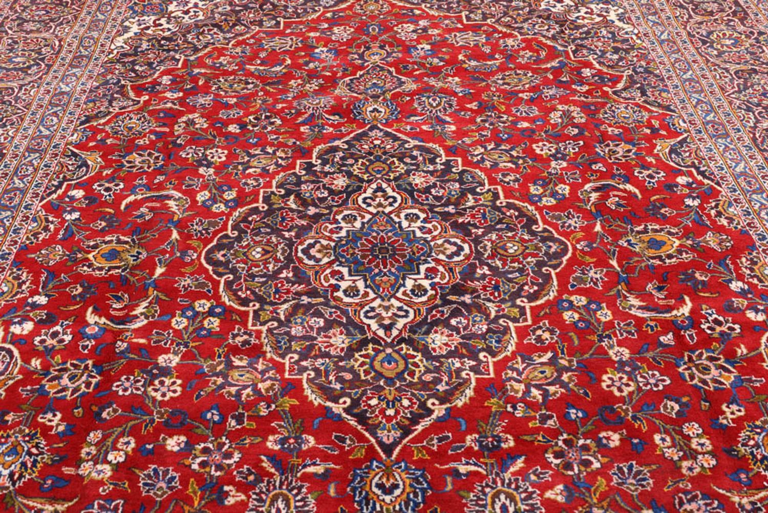 Alfombra persa - Keshan - 385 x 260 cm - rojo
