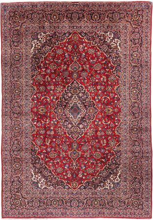 Alfombra persa - Keshan - 385 x 260 cm - rojo