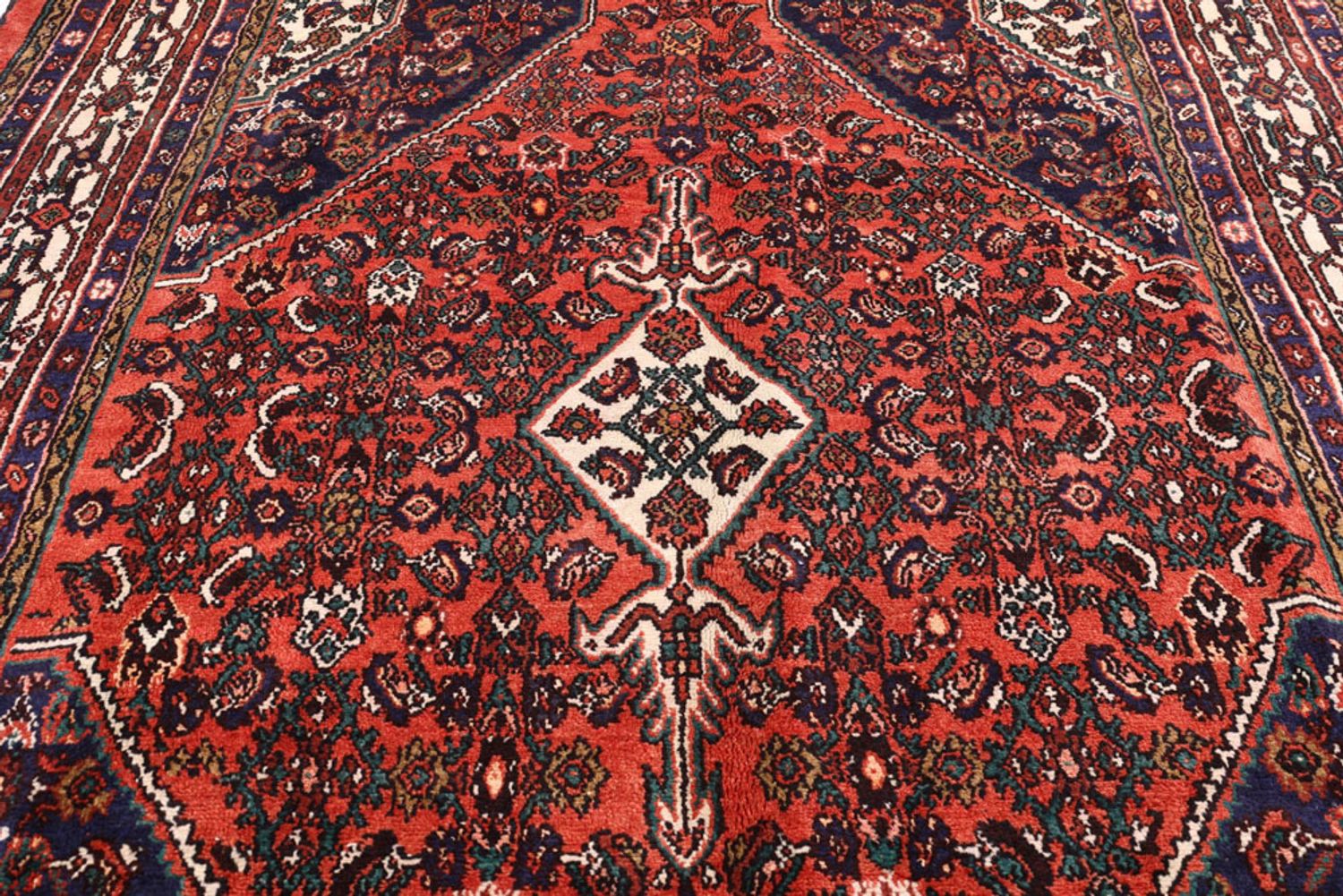 Alfombra persa - Nómada - 305 x 210 cm - rojo oscuro