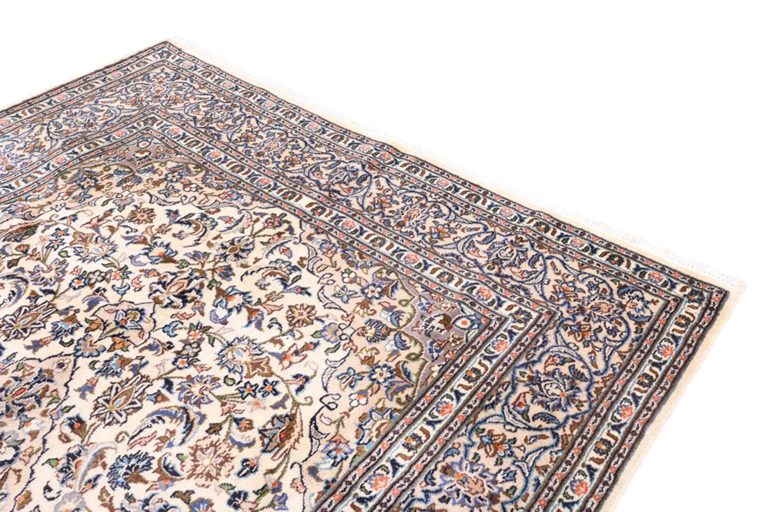Alfombra persa - Keshan - 300 x 205 cm - crema