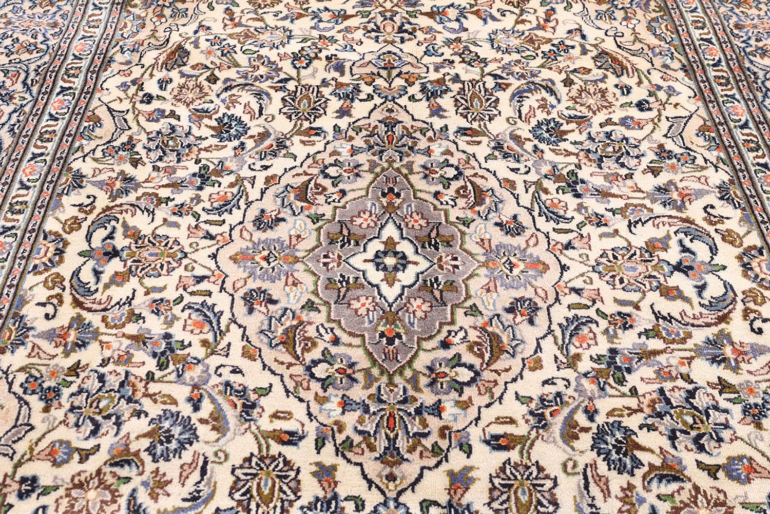 Alfombra persa - Keshan - 300 x 205 cm - crema