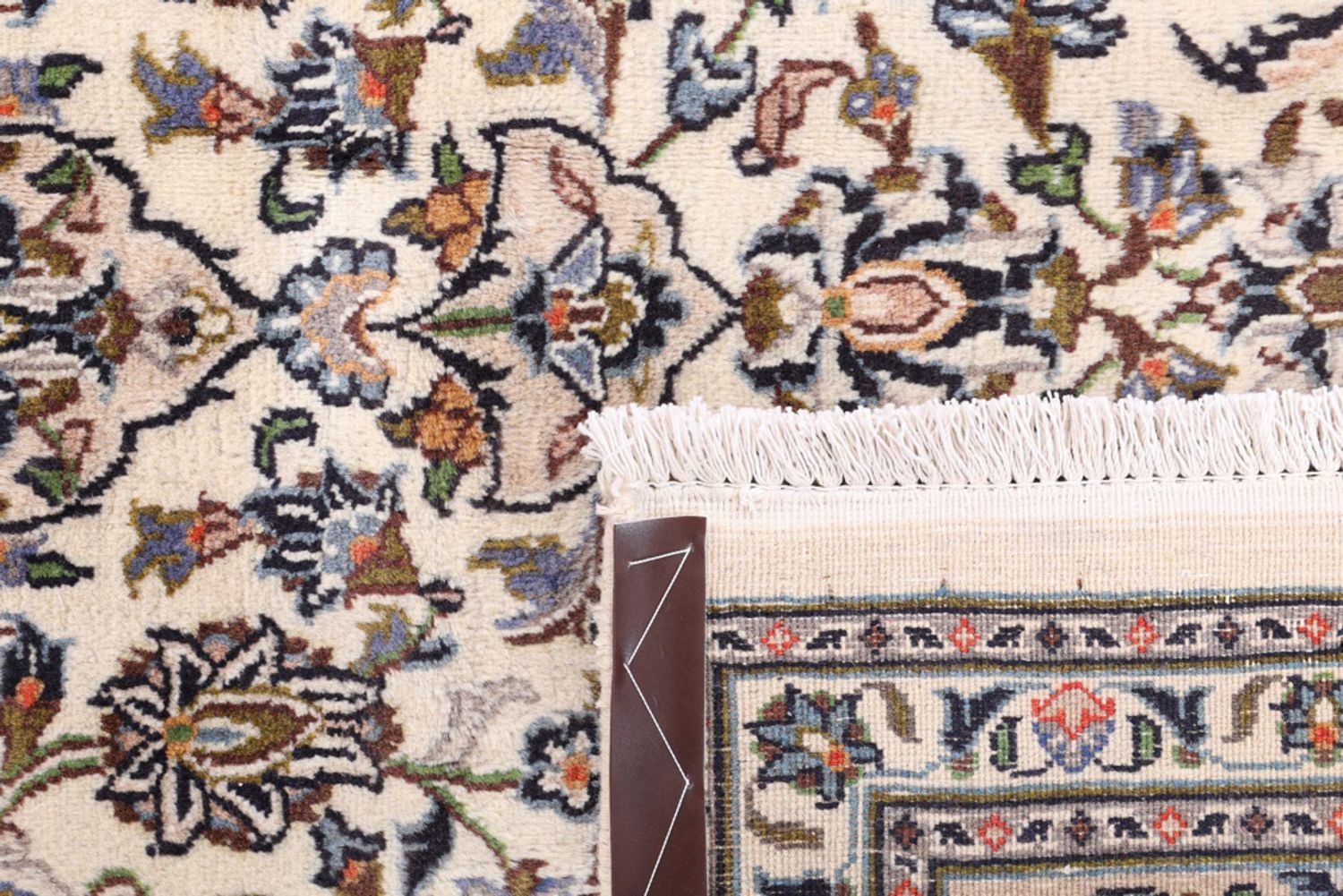 Alfombra persa - Keshan - 300 x 205 cm - crema