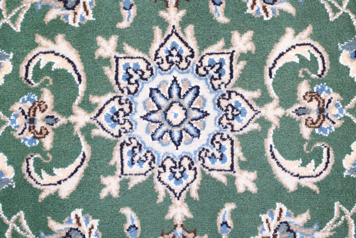 Alfombra persa - Nain - 137 x 70 cm - verde