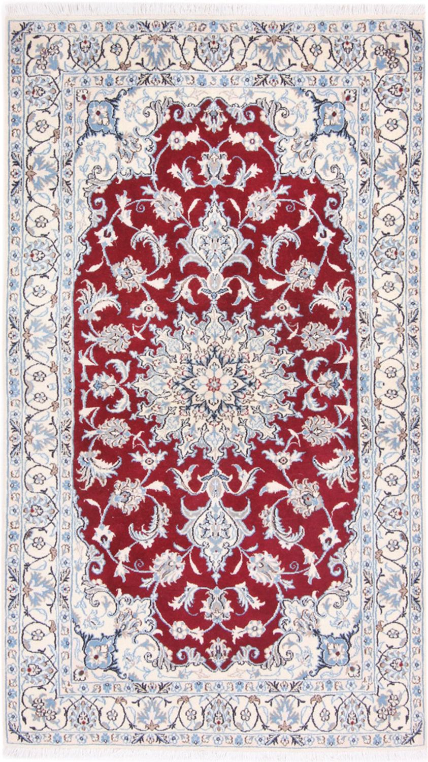 Alfombra persa - Nain - 213 x 120 cm - rojo