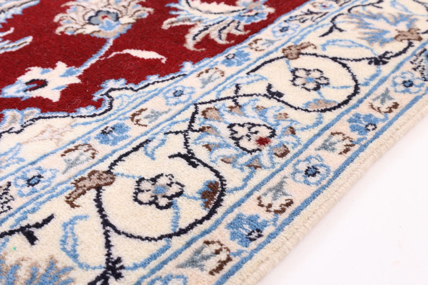 Alfombra persa - Nain - 213 x 120 cm - rojo