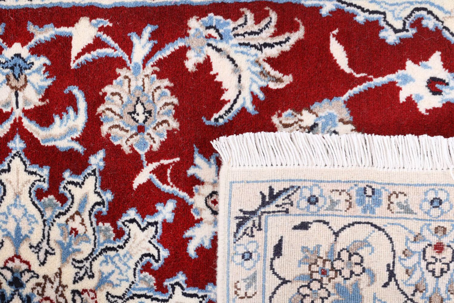 Alfombra persa - Nain - 213 x 120 cm - rojo