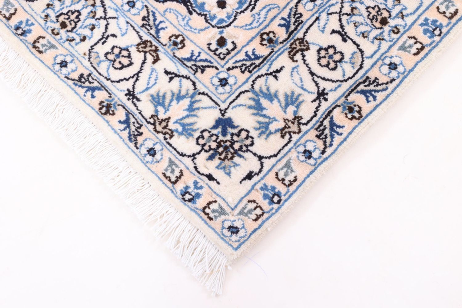 Perský koberec - Nain - 211 x 122 cm - modrá