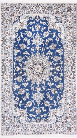 Alfombra persa - Nain - 211 x 122 cm - azul