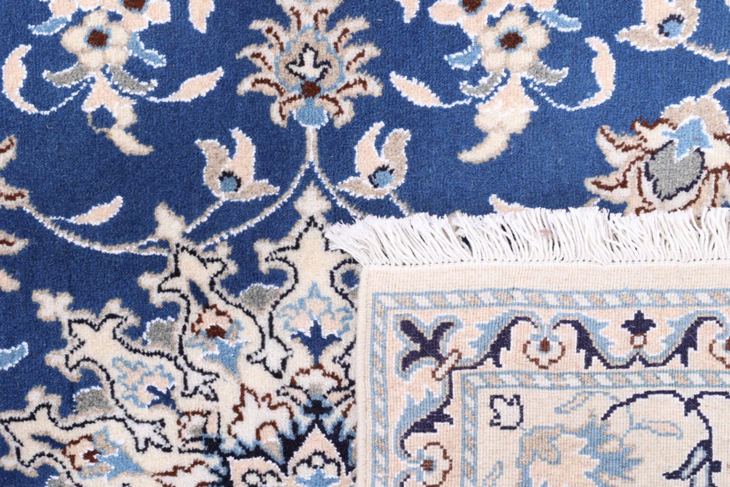 Persisk teppe - Nain - 203 x 147 cm - blå