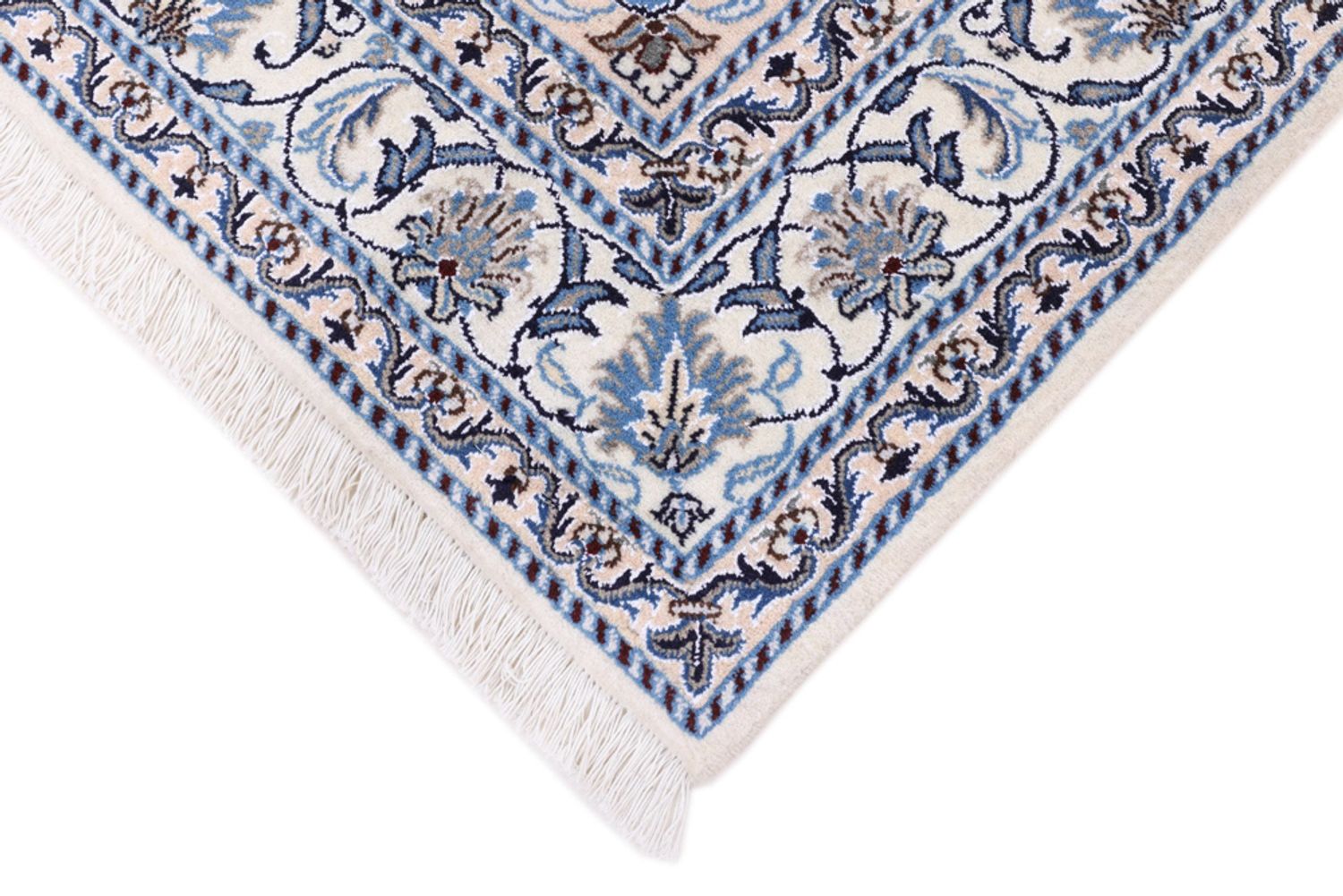 Alfombra persa - Nain - 200 x 150 cm - azul oscuro