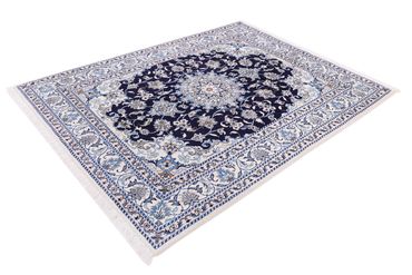 Alfombra persa - Nain - 200 x 150 cm - azul oscuro
