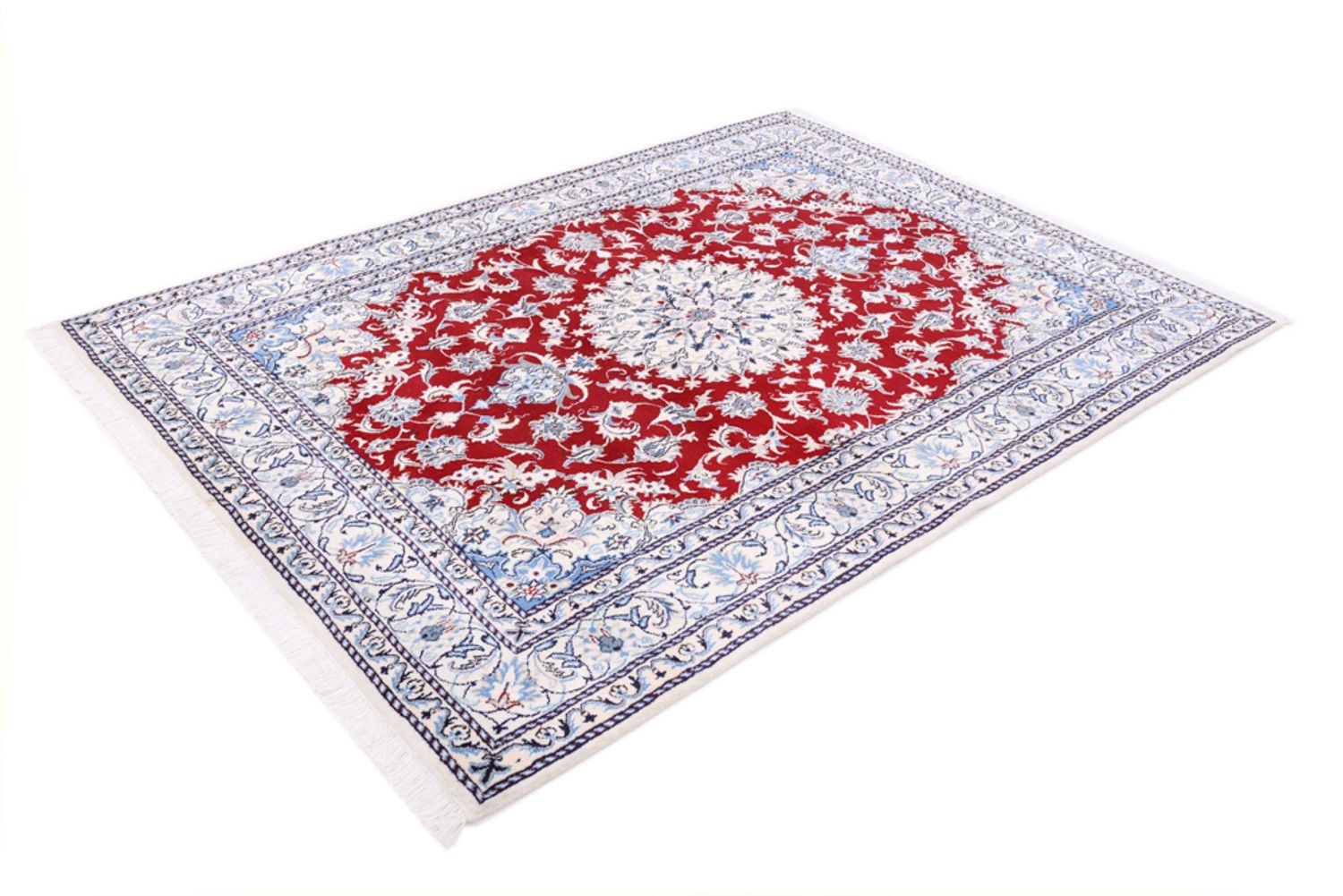 Alfombra persa - Nain - 231 x 167 cm - rojo