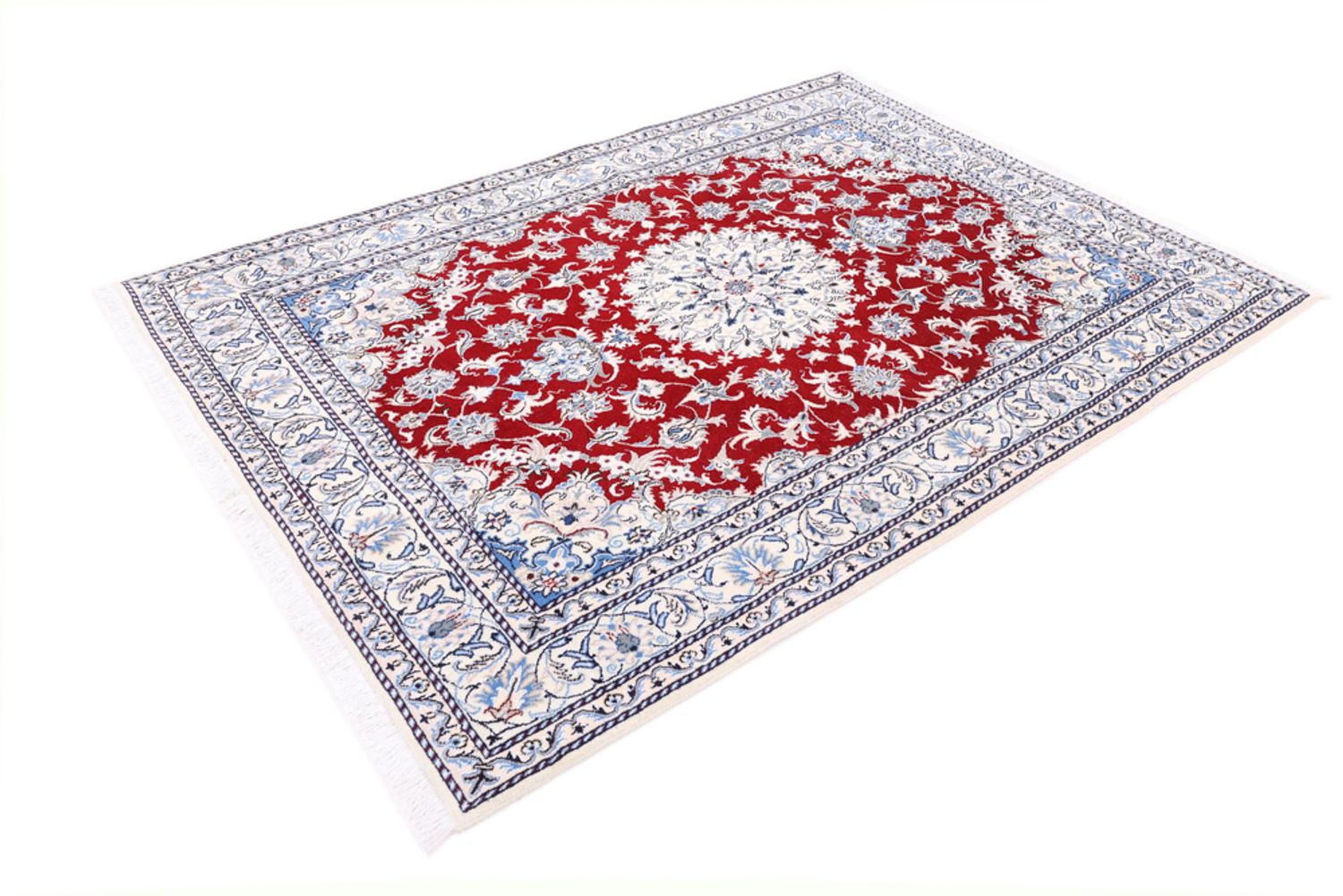Alfombra persa - Nain - 231 x 167 cm - rojo