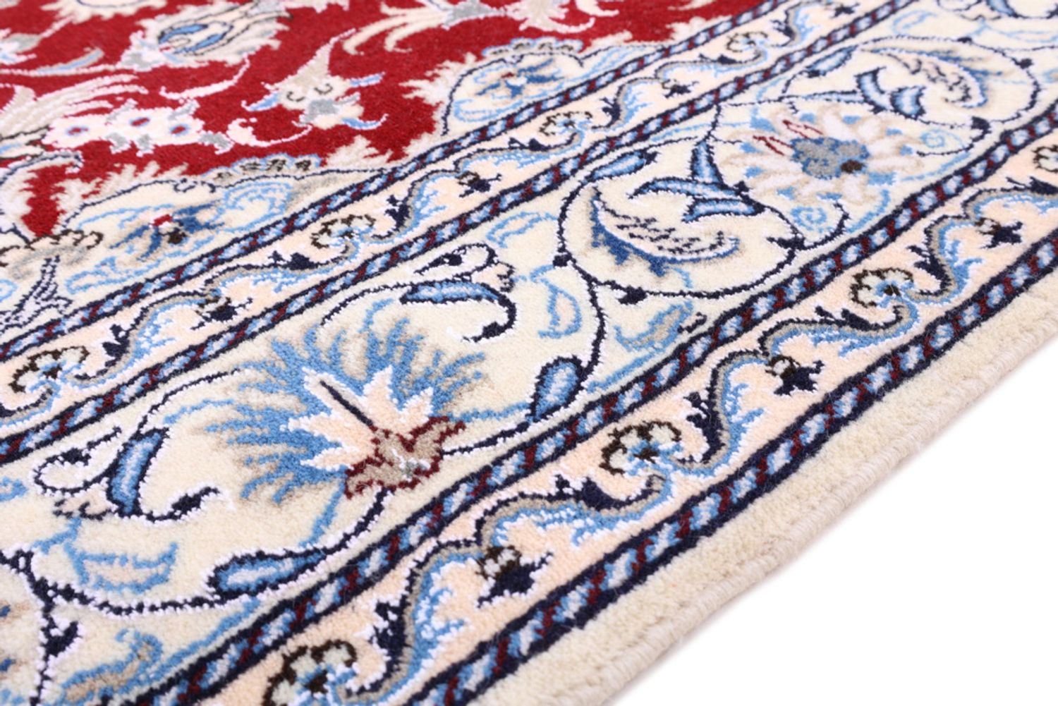 Alfombra persa - Nain - 231 x 167 cm - rojo