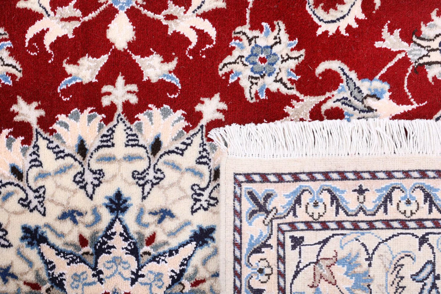 Alfombra persa - Nain - 231 x 167 cm - rojo