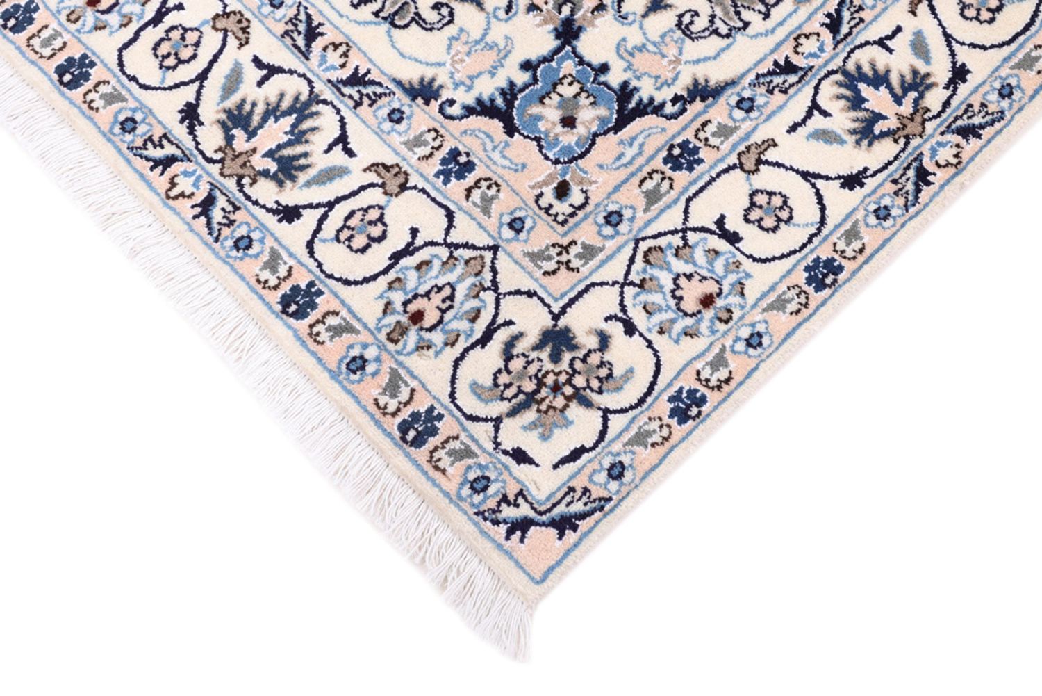 Perský koberec - Nain - 202 x 119 cm - tmavě modrá