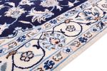 Alfombra persa - Nain - 202 x 119 cm - azul oscuro